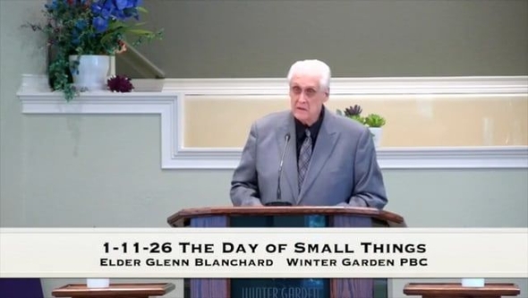 1-11-26 The Day of Small Things